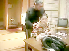 Japanese mother being fucked by her son.
