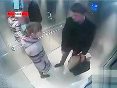Russian news video of Step sister peeing in the elevator