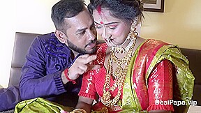 Newly Married Indian Girl Sudipa Hardcore Honeymoon First night sex and creampie – Hindi Audio